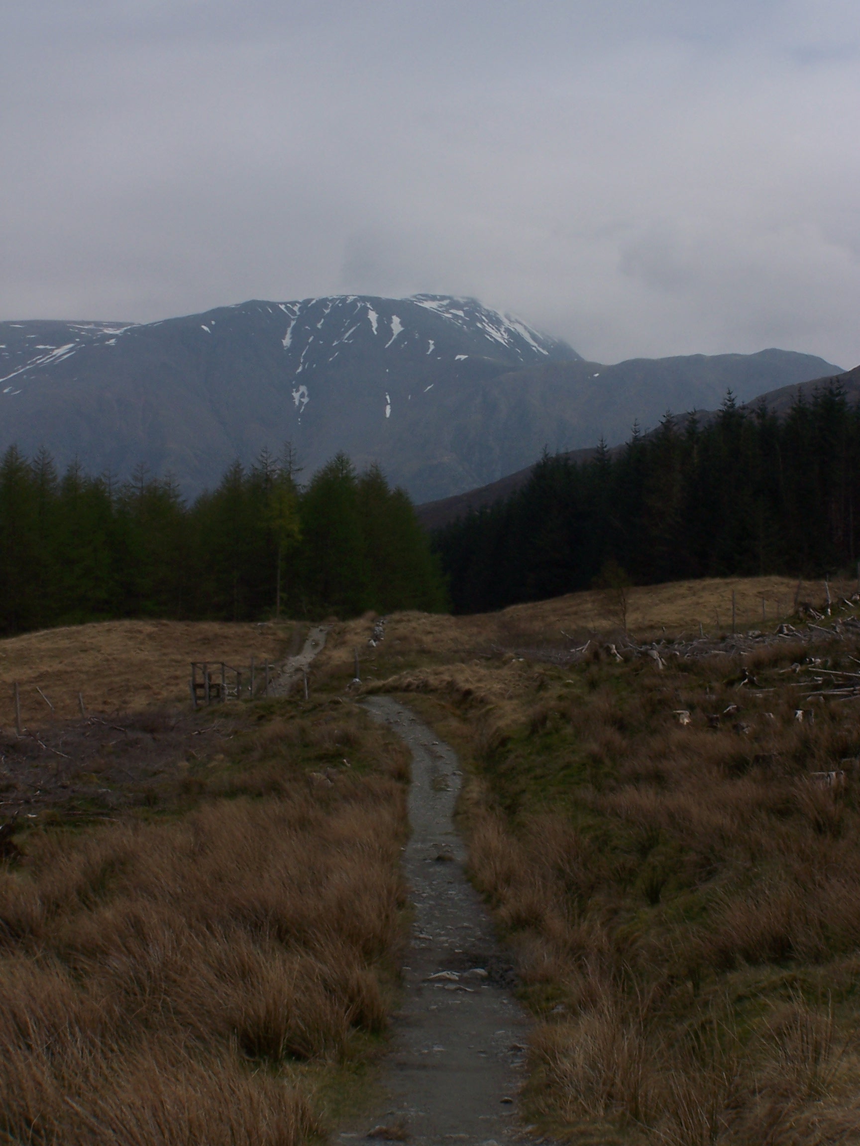 Looking back At Ben Nevis