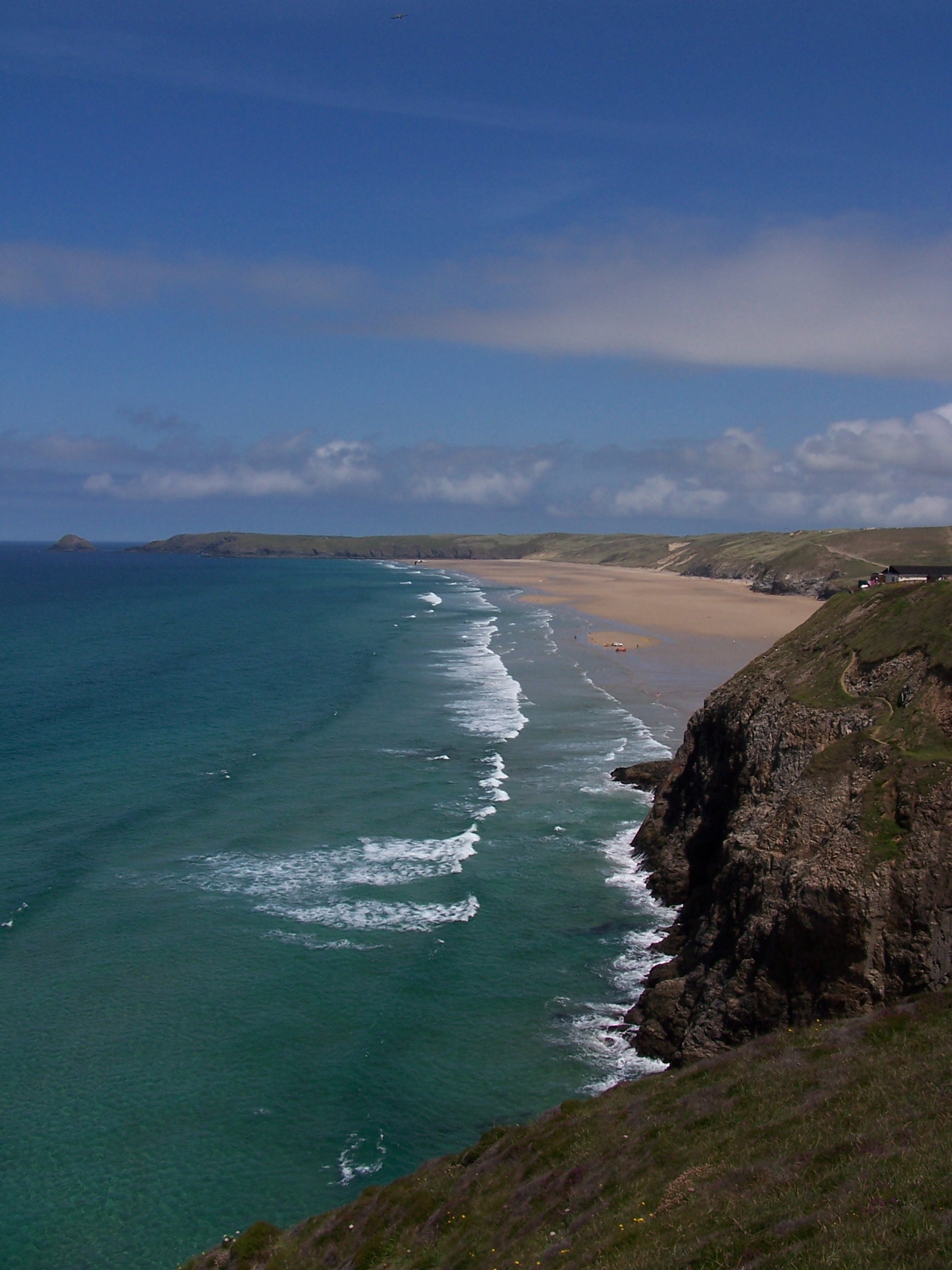 Looking Back at Perran Beach